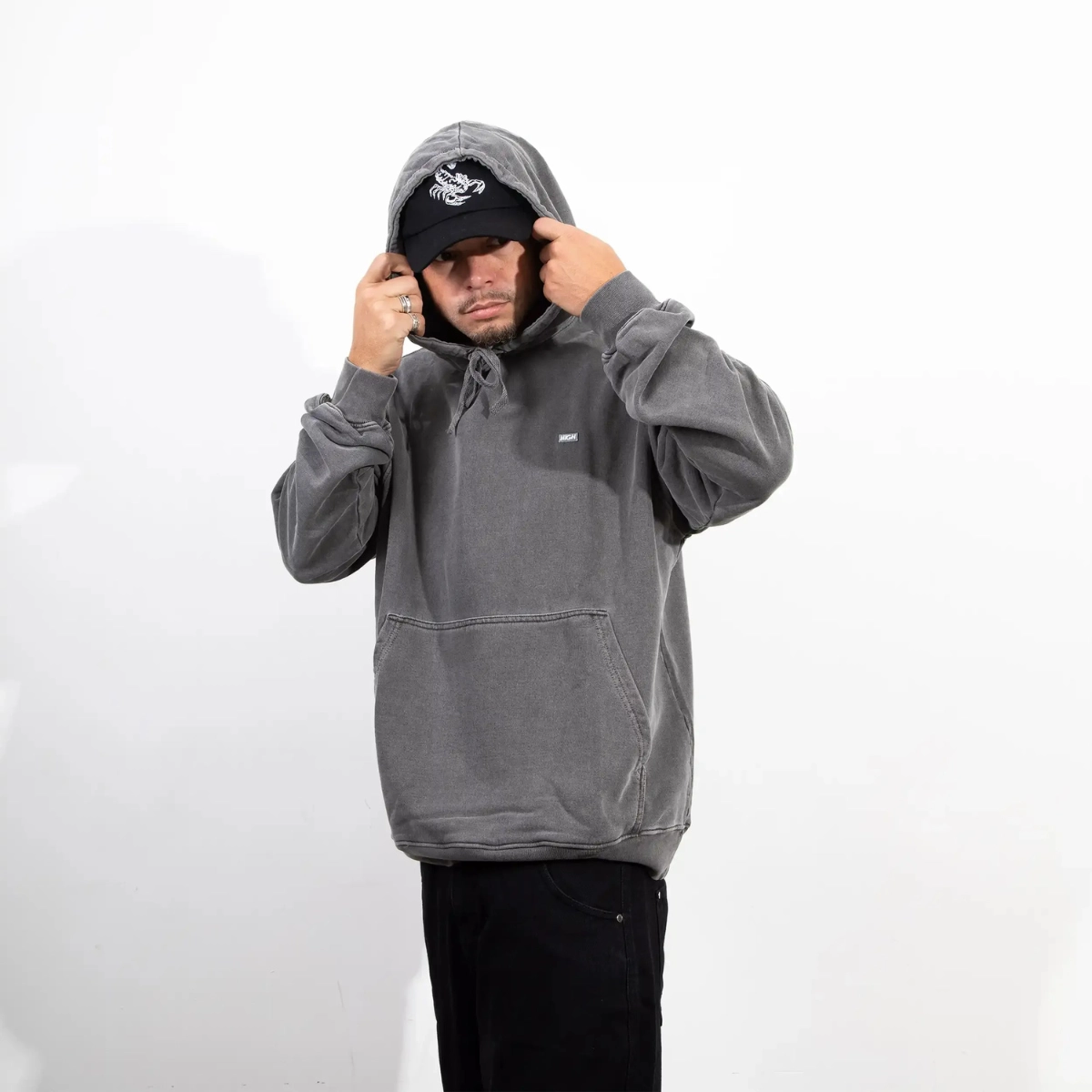 MOLETOM HIGH PATCH WASHED