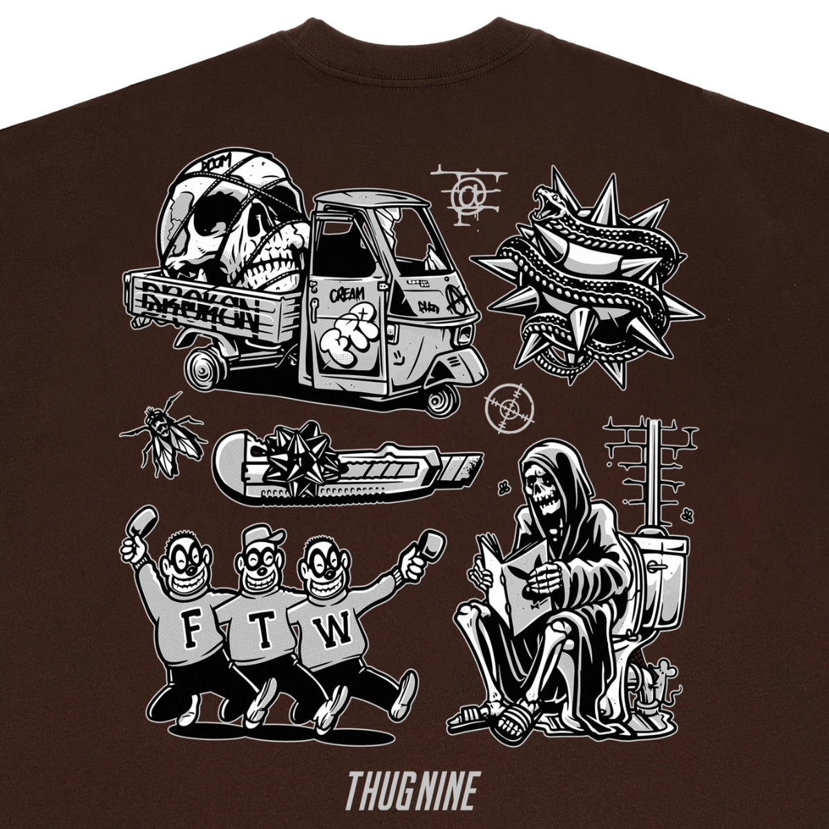 CAMISETA THUG NINE TURMOIL