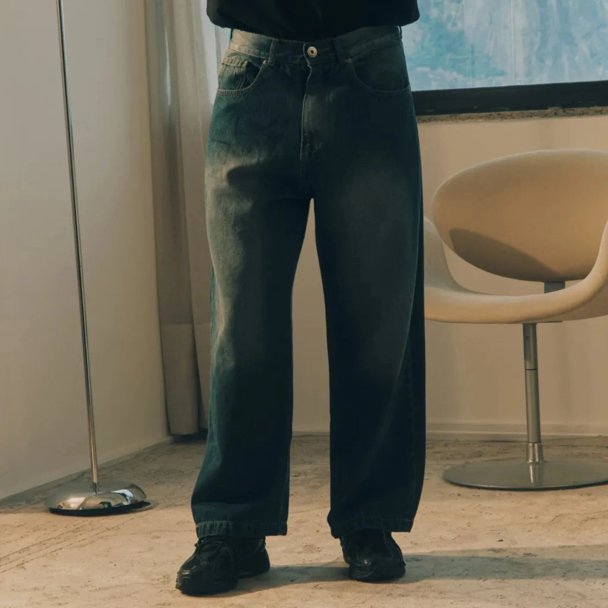 CALÇA MIDAS DARK BLUE WASHED JEANS