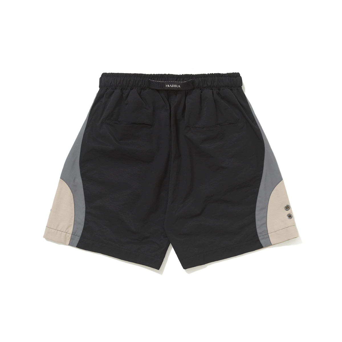 SHORT BARRA "B GARÇA" CIRCULAR PRETO