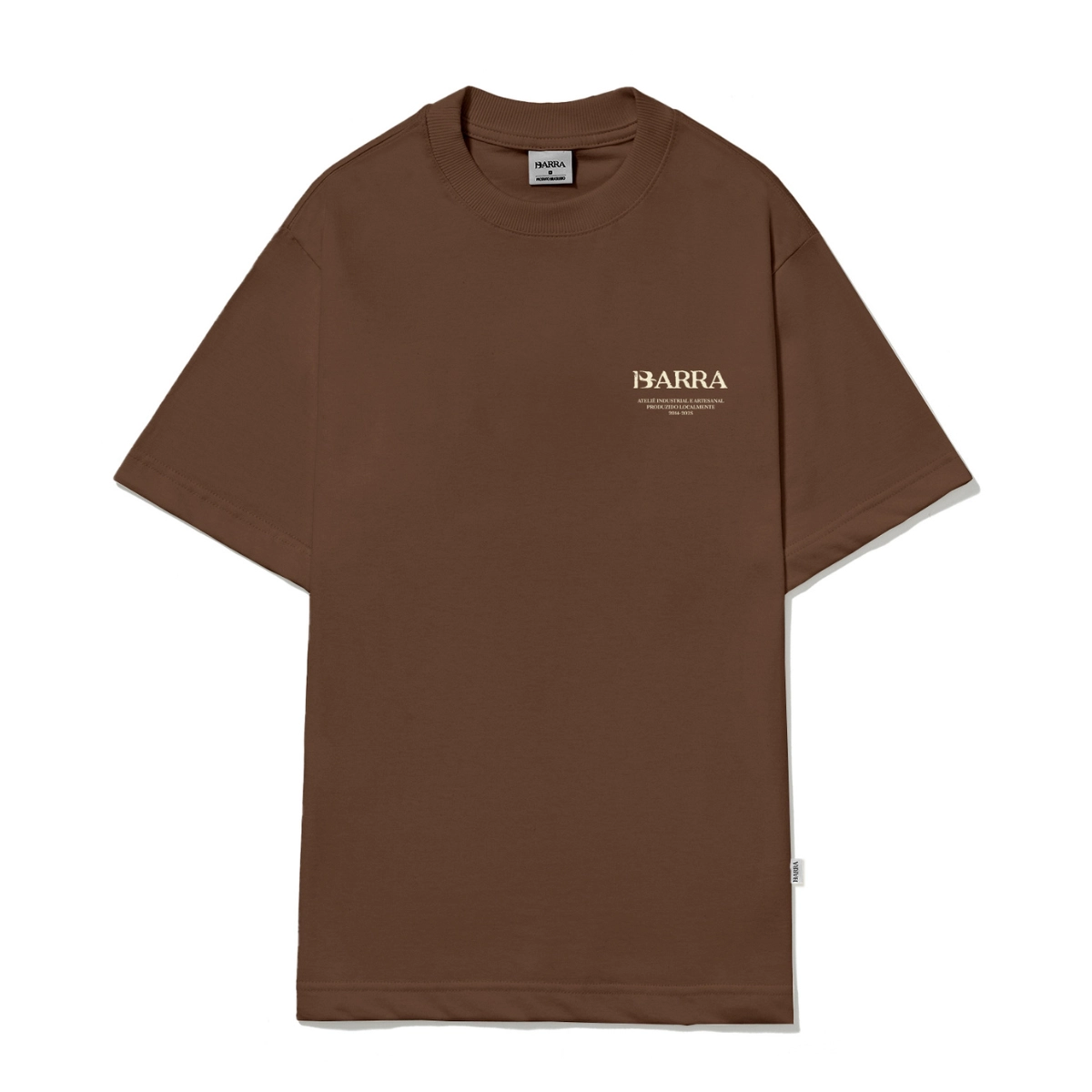 CAMISETA BARRA RAIZES INSTITUCIONAL MARROM
