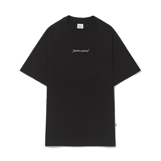 CAMISETA BARRA GOODS LOGO HANDMADE PRETA