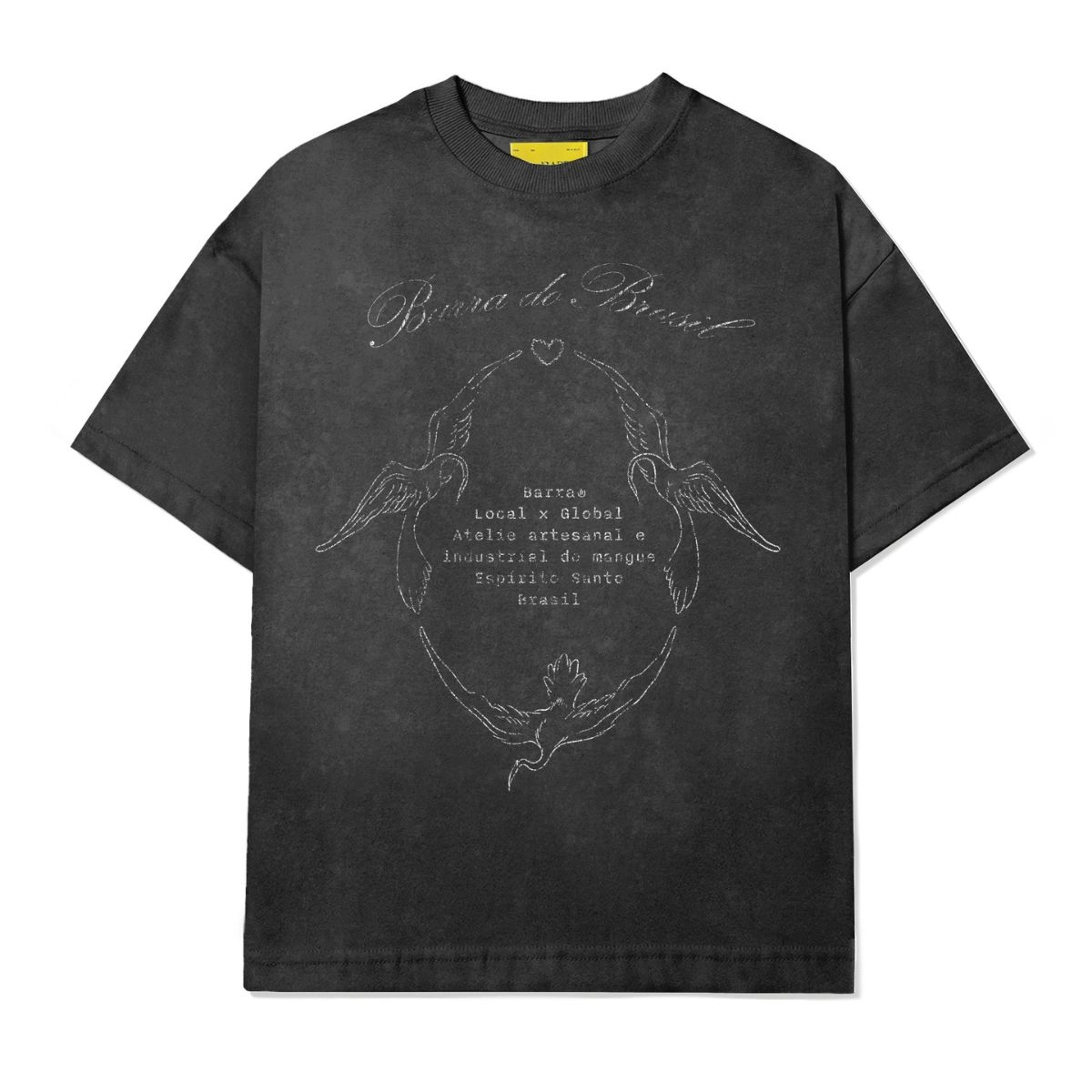 CAMISETA BARRA “ARCO” MARMORIZADA GRAFITE