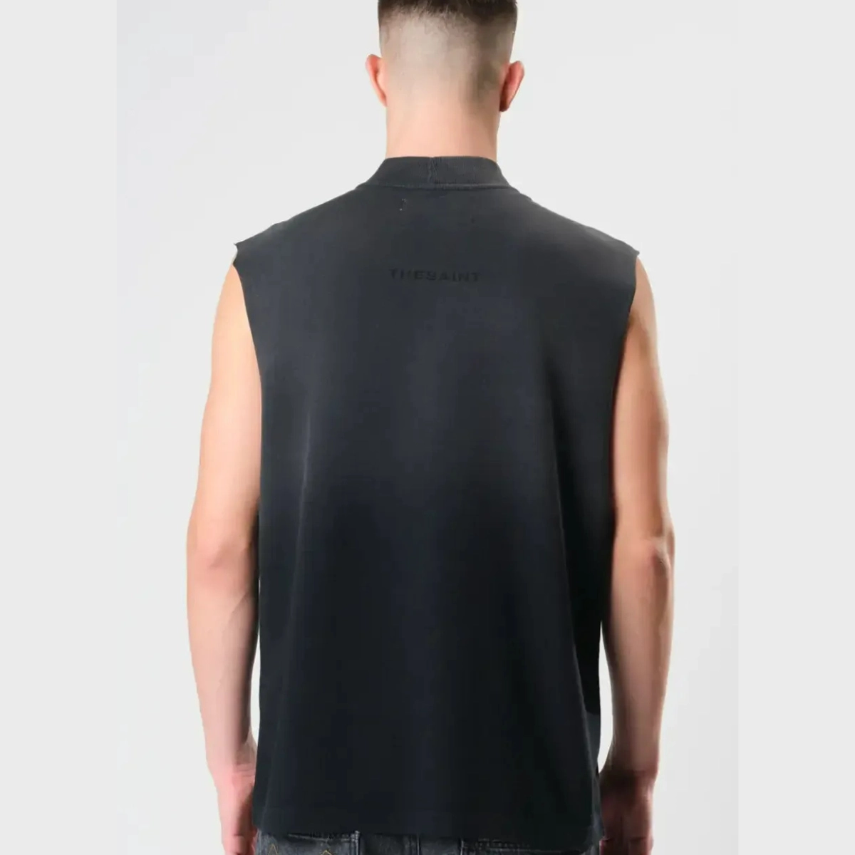 CAMISETA THESAINT TANK TOP BRUSHED STONED