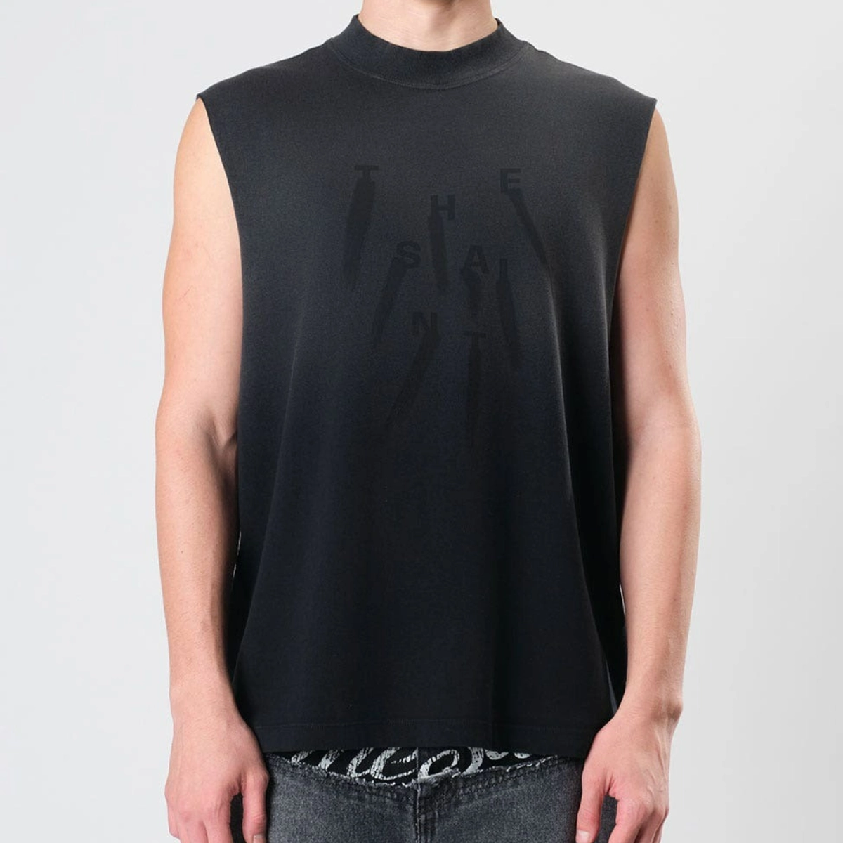 CAMISETA THESAINT TANK TOP BRUSHED STONED