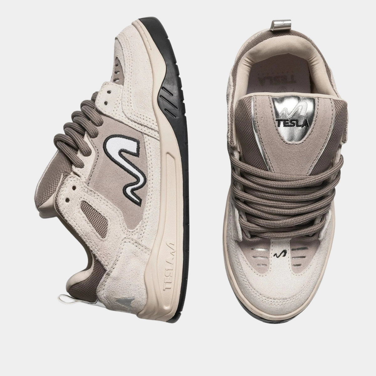 TENIS TESLA NINE SILVER