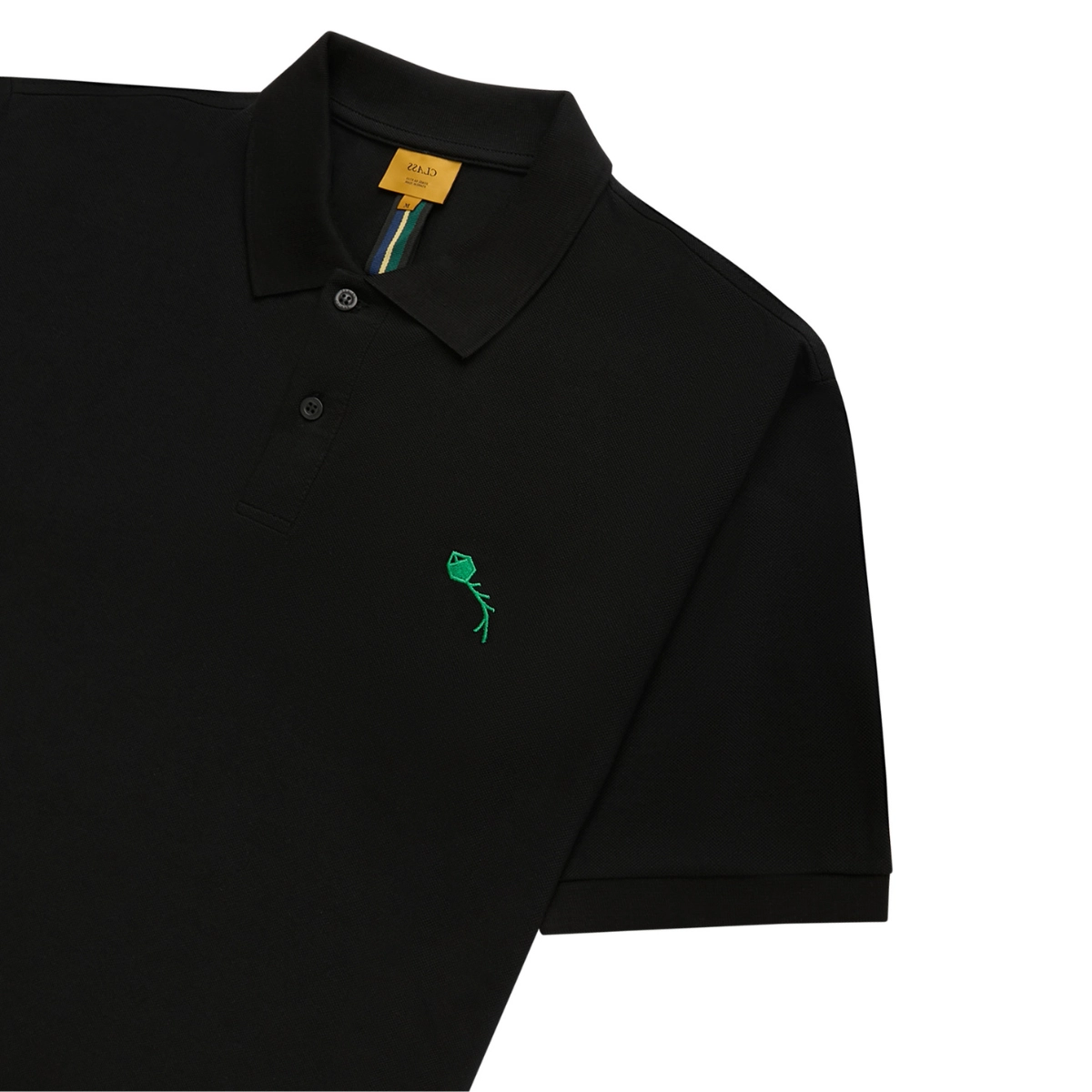CLASSIC POLO SHIRT CLASS "PIPA" BLACK