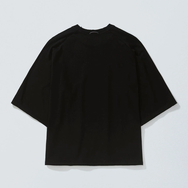 CAMISETA QC PIQUET PLAYSOLITAIRE OVERSIZED RAGLAN BLACK