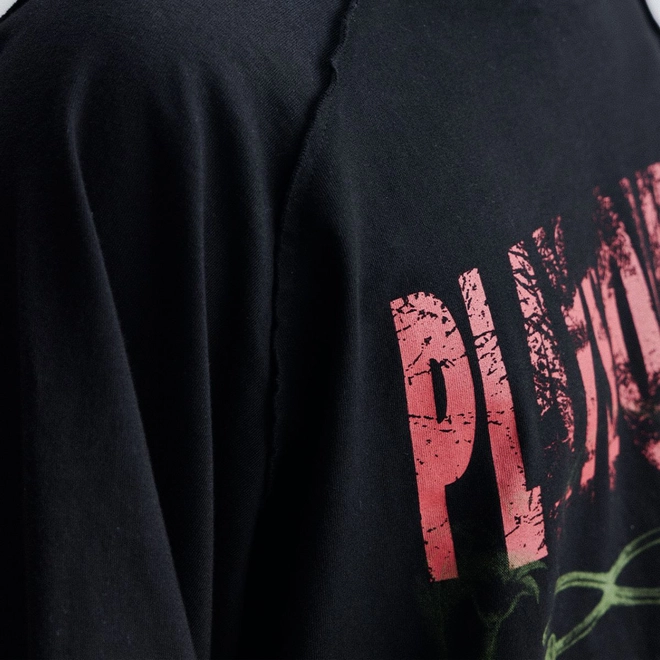 CAMISETA QC PIQUET PLAYSOLITAIRE OVERSIZED RAGLAN BLACK