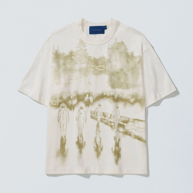 CAMISETA QC PAINT BOXY  OFF WHITE