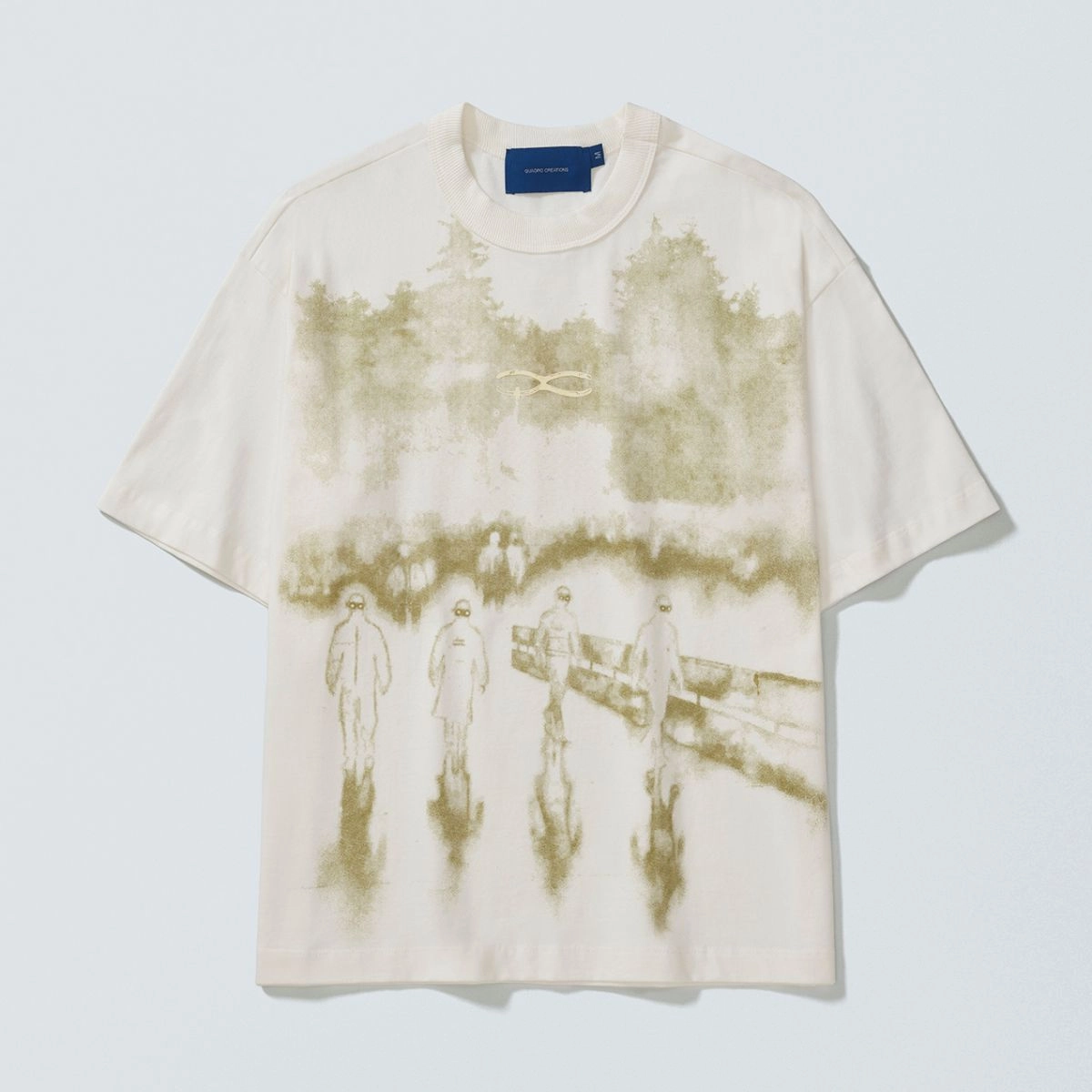 CAMISETA QC PAINT BOXY  OFF WHITE