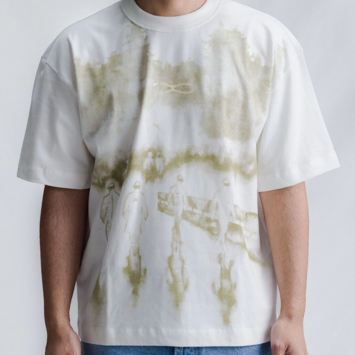 CAMISETA QC PAINT BOXY  OFF WHITE