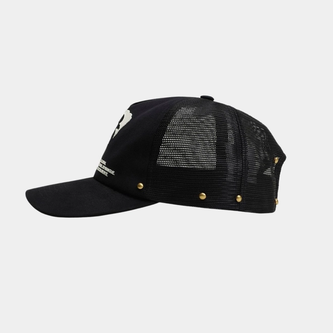 BONÉ BARRA TRUCKER "BRASIL ESTÊNCIL" PRETO