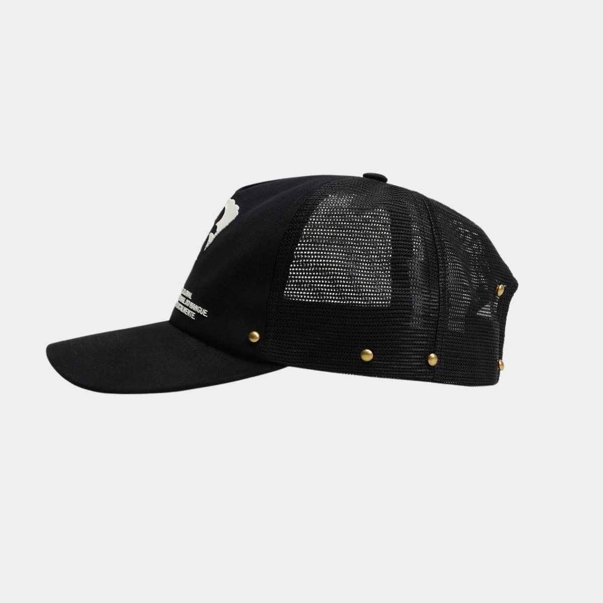 BONÉ BARRA TRUCKER "BRASIL ESTÊNCIL" PRETO