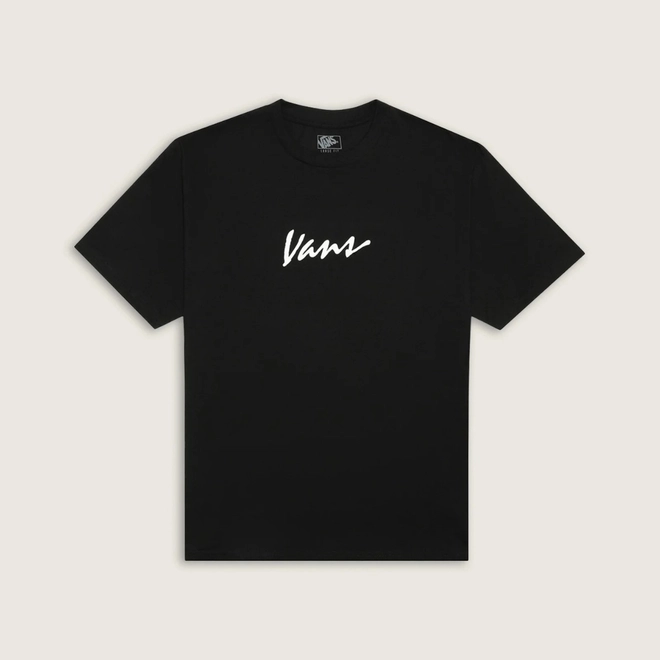 CAMISETA VANS CLASSIC SCRIPT SS BLACK WHITE