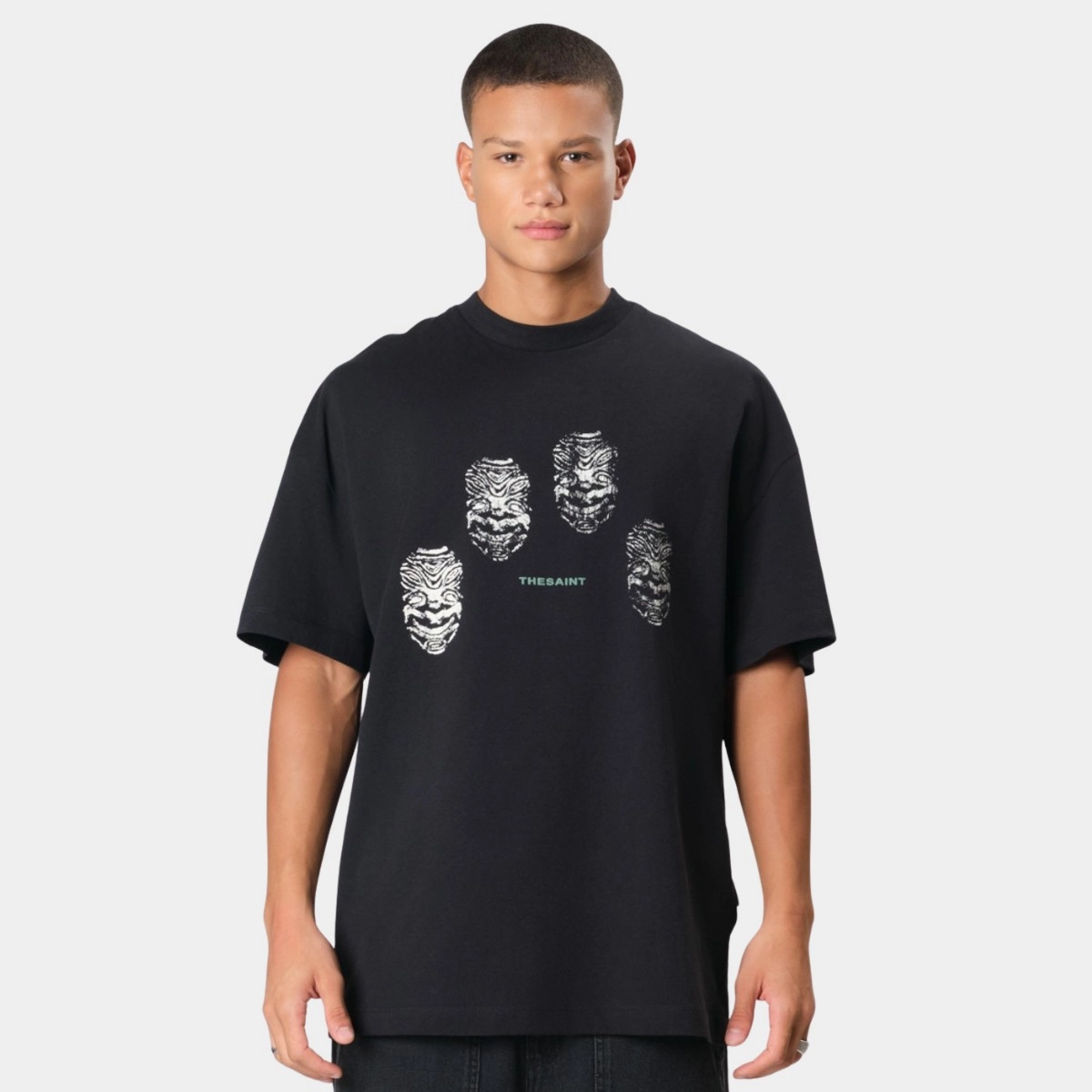 CAMISETA THESAINT OVERSIZED CAMUFLAGEM