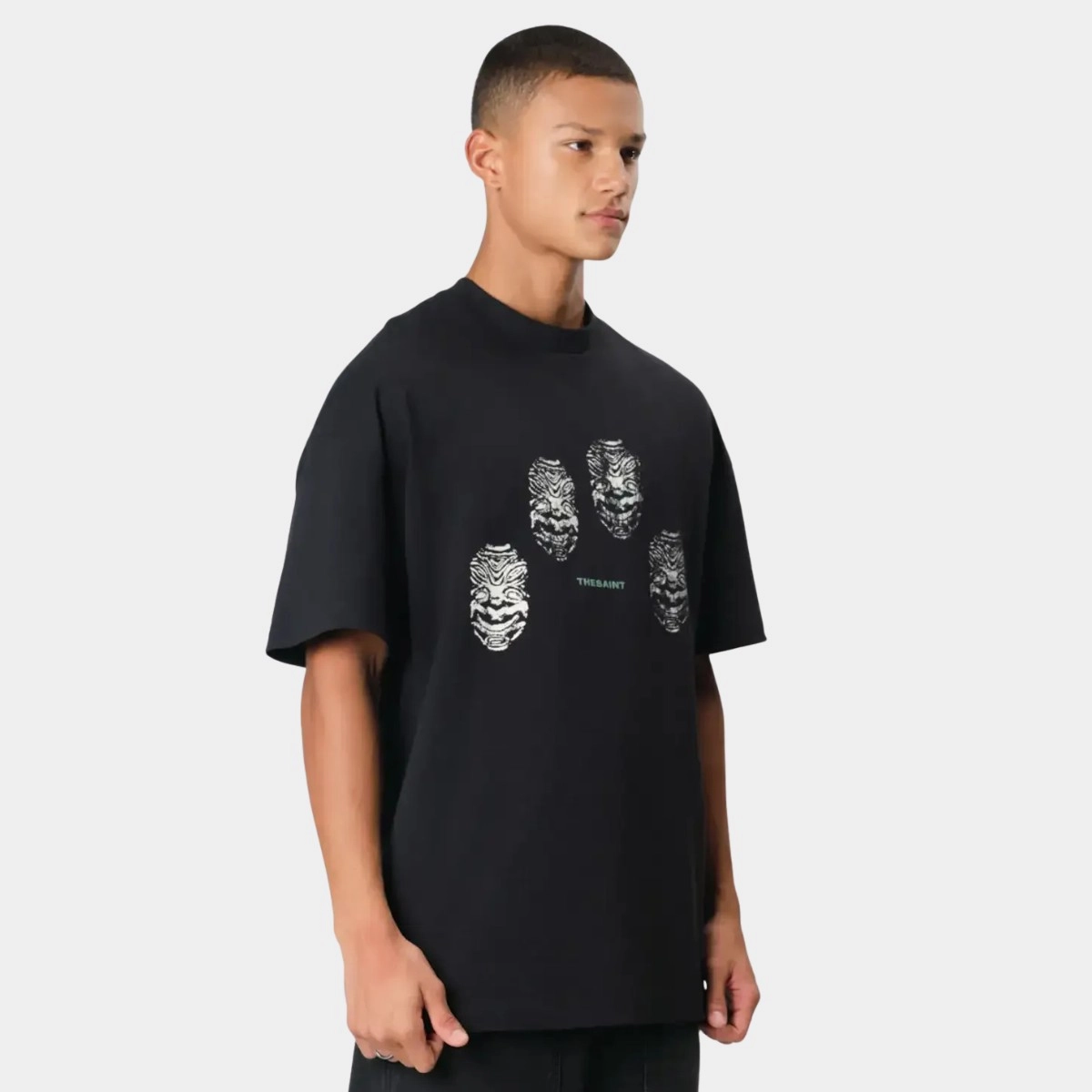 CAMISETA THESAINT OVERSIZED CAMUFLAGEM