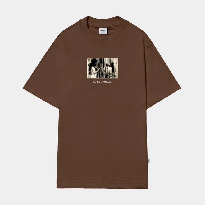 CAMISETA BARRA ANCESTRAL MARROM
