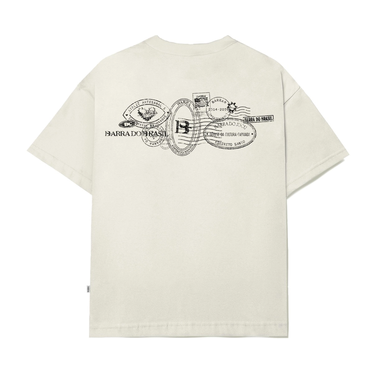CAMISETA BARRA ESTADOS UNIDOS DO BRASIL OFF WHITE