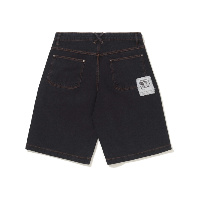 BERMUDA JEANS BARRA BICOLOR
