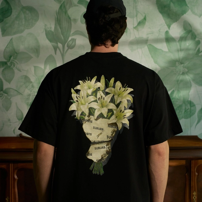 CAMISETA SUB FLOWERS BOXY