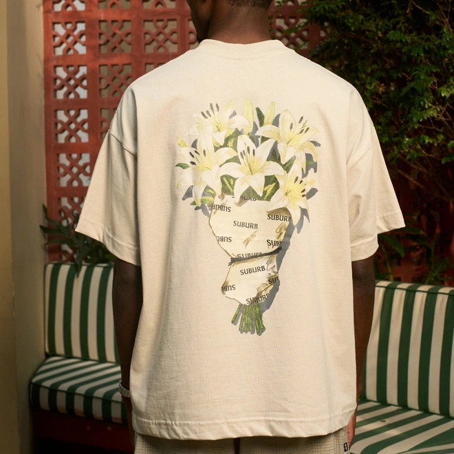 CAMISETA SUB FLOWERS BOXY