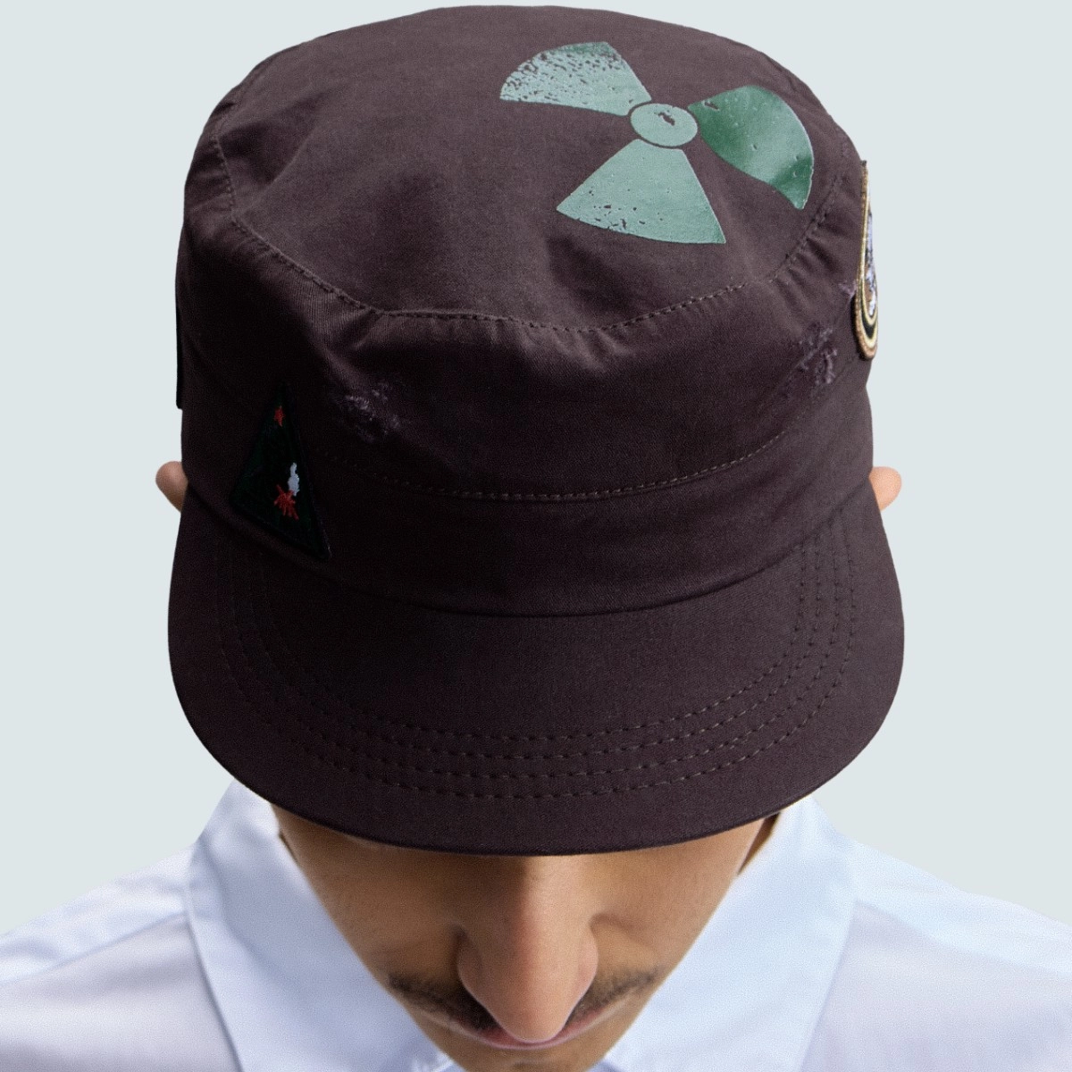 BONÉ QC COMBAT PATCH HAT COFFEE