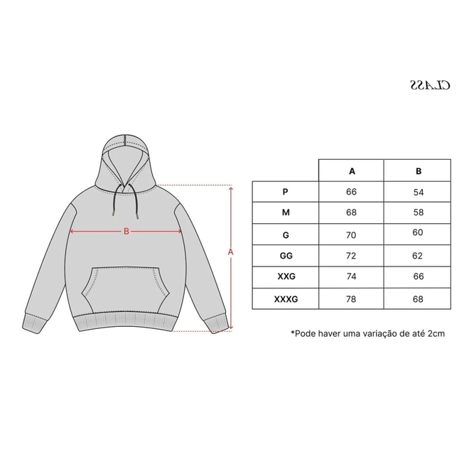 MOLETOM CLASS "INVERSO" BLACK