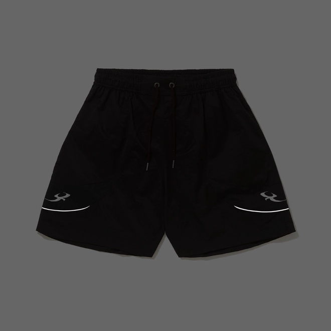 SHORT BARRA CIRCULAR B GARÇA PRETO