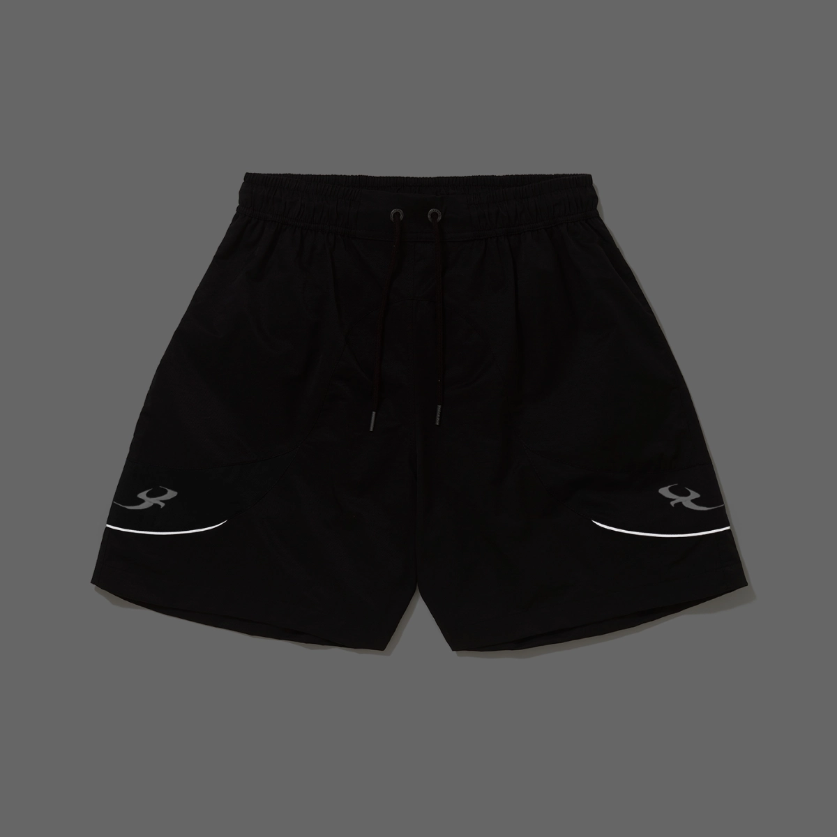 SHORT BARRA CIRCULAR B GARÇA PRETO
