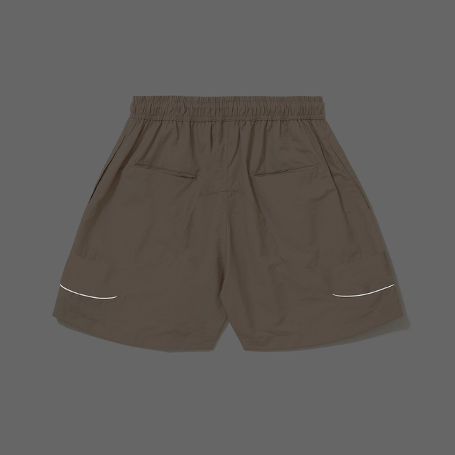 SHORT BARRA CIRCULAR B GARÇA BEGE