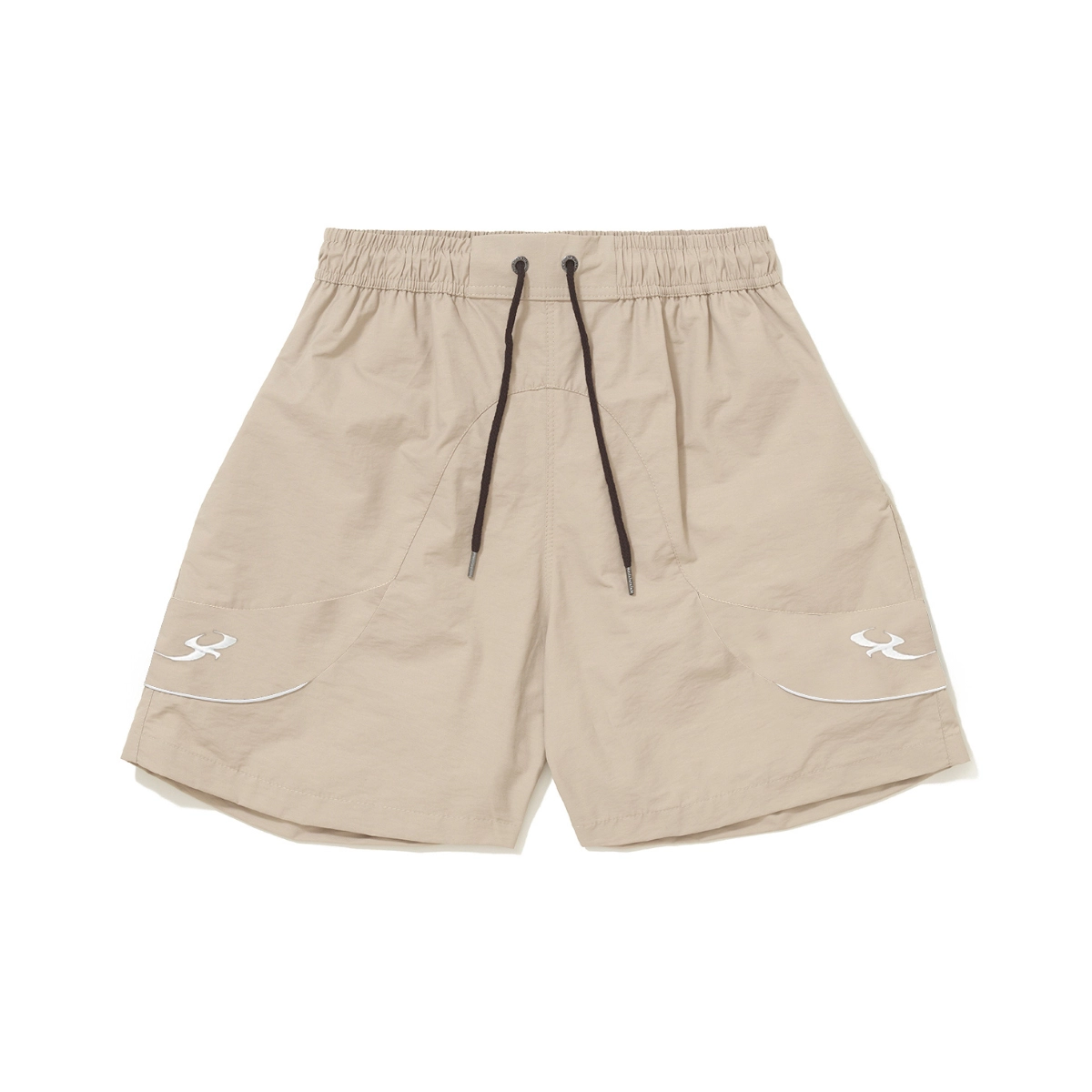 SHORT BARRA CIRCULAR B GARÇA BEGE