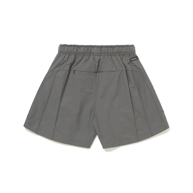 SHORT BARRA NERVURAS B GARÇA CINZA