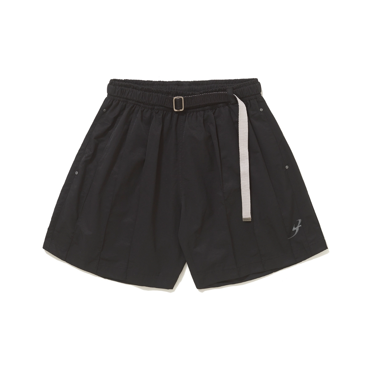 SHORT BARRA NERVURAS B GARÇA PRETO