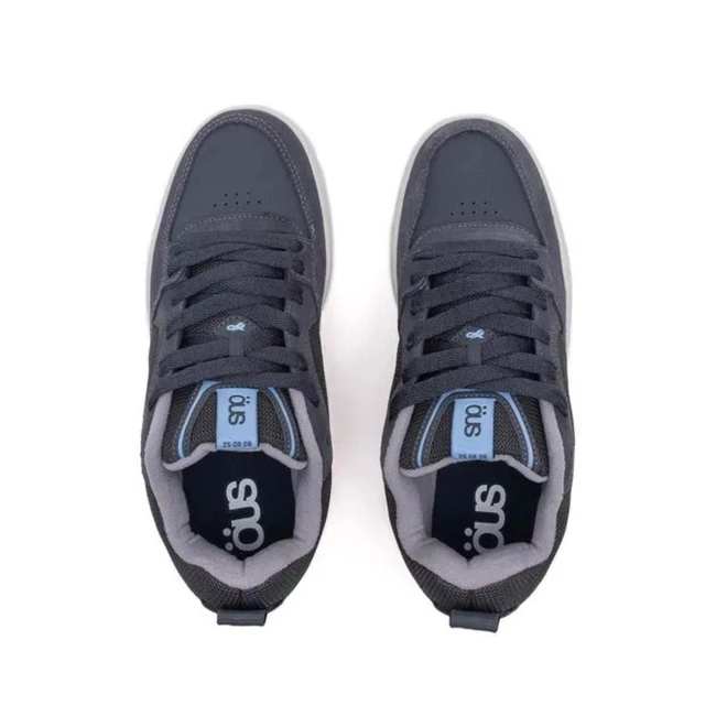 TENIS ÖUS FLUENTE CINZA AZUL INOX ESSENCIAL