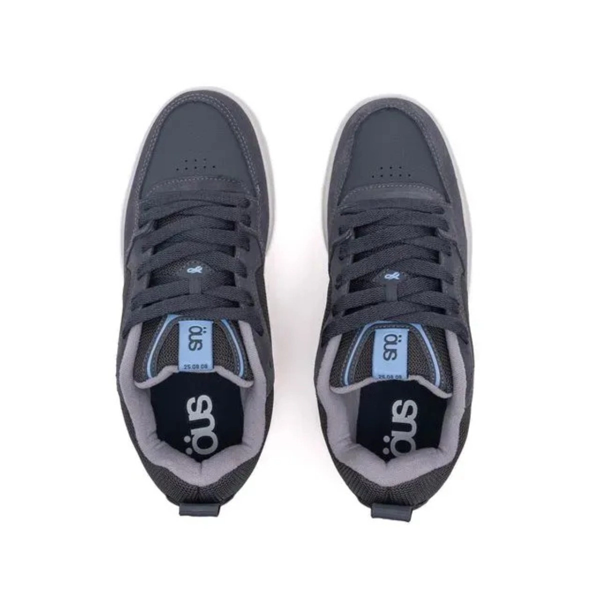 TENIS ÖUS FLUENTE CINZA AZUL INOX ESSENCIAL
