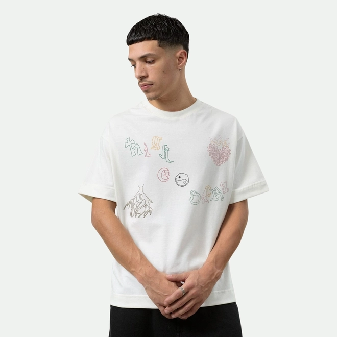 CAMISETA HIGH a/c BARRA "ICONOGRAFIA"
