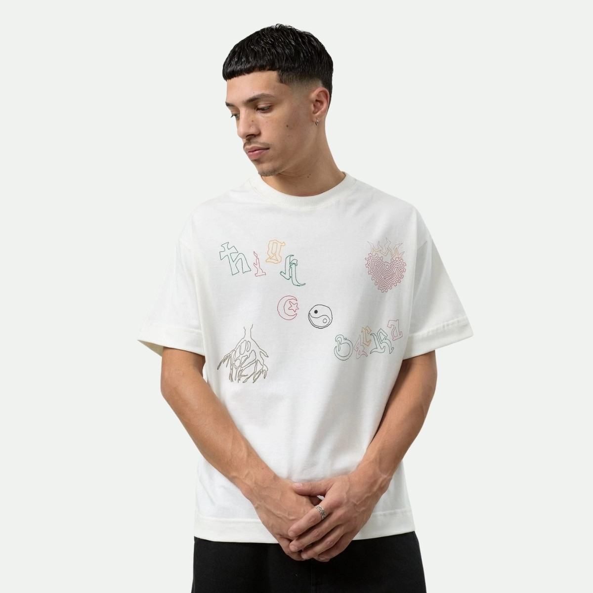 CAMISETA HIGH a/c BARRA "ICONOGRAFIA"