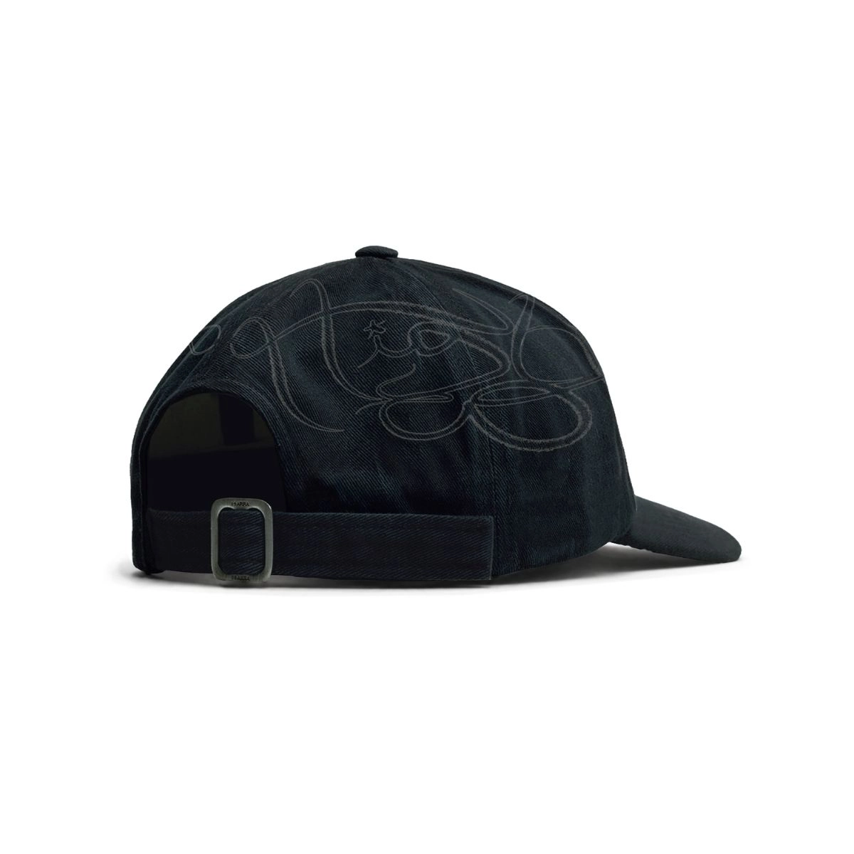BONE SIX PANEL "ASSINATURA" PRETO HIGH a/c BARRA