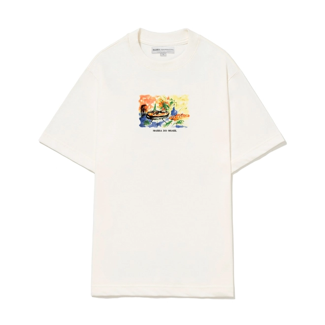 CAMISETA BARRA PANELA DE BARRO OFF WHITE