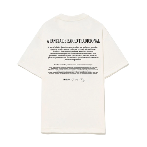 CAMISETA BARRA PANELA DE BARRO OFF WHITE