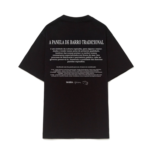 CAMISETA BARRA PANELA DE BARRO PRETA