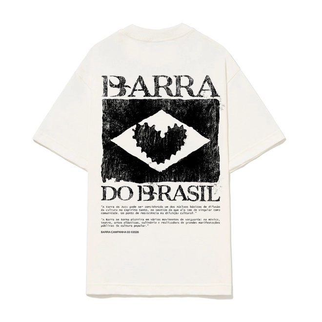 CAMISETA BARRA DO BRASIL OFF WHITE