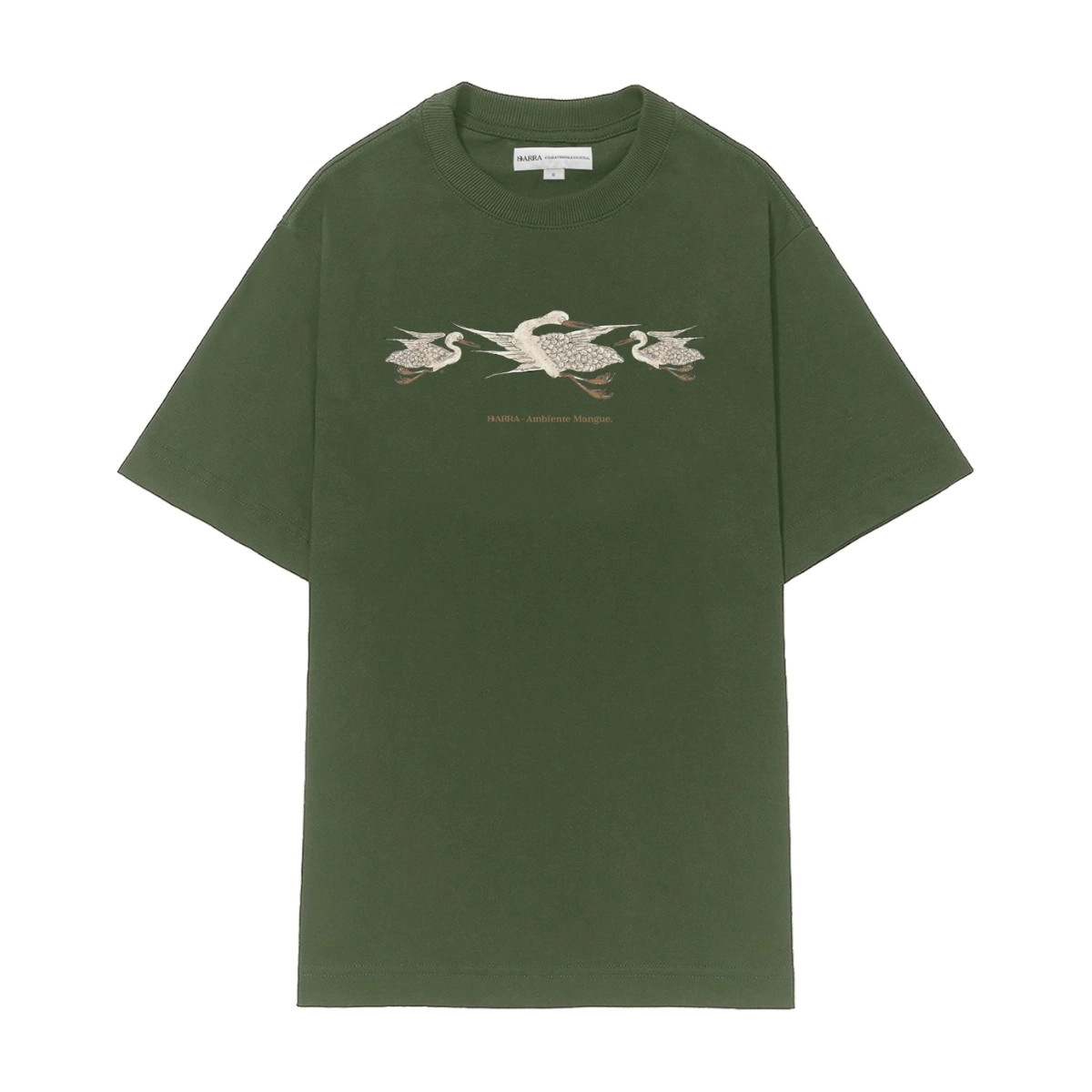 CAMISETA BARRA GARÇAS VERDE