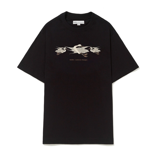 CAMISETA BARRA GARÇAS PRETA