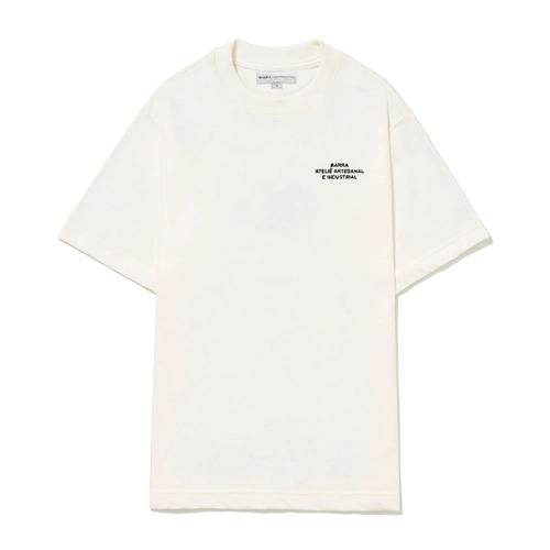CAMISETA BARRA OCTOGONOS FLORIDOS OFF WHITE
