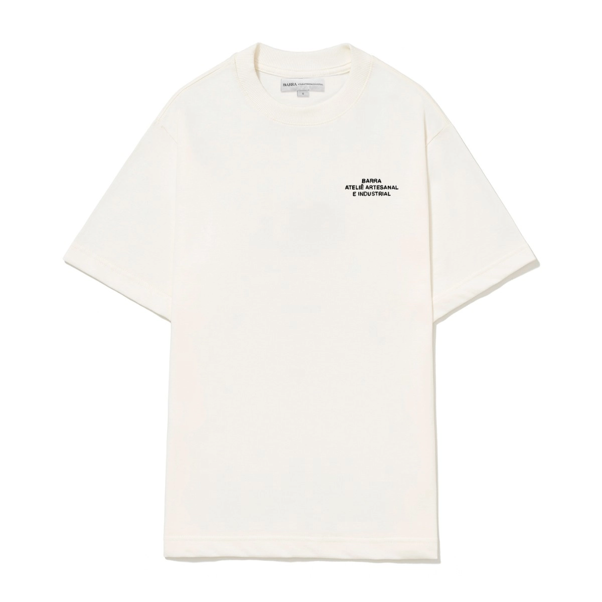 CAMISETA BARRA OCTOGONOS FLORIDOS OFF WHITE