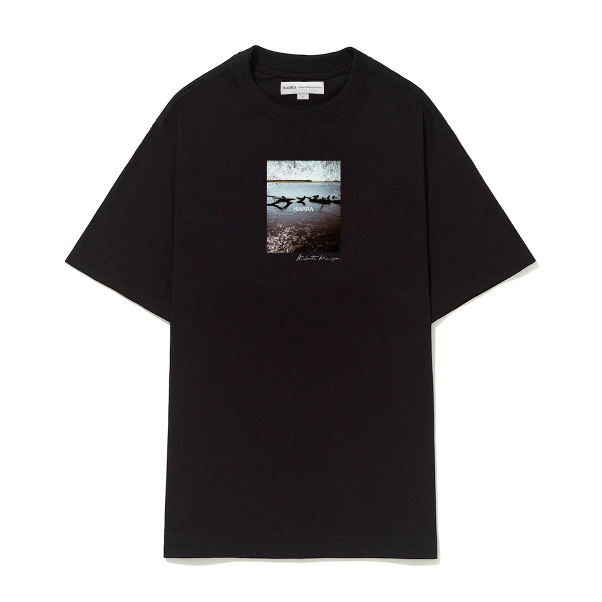 CAMISETA BARRA AMBIENTE MANGUE PRETA