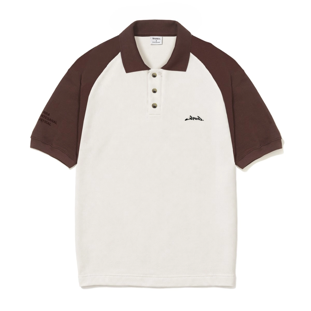 POLO BARRA ASSINATURA OFF WHITE