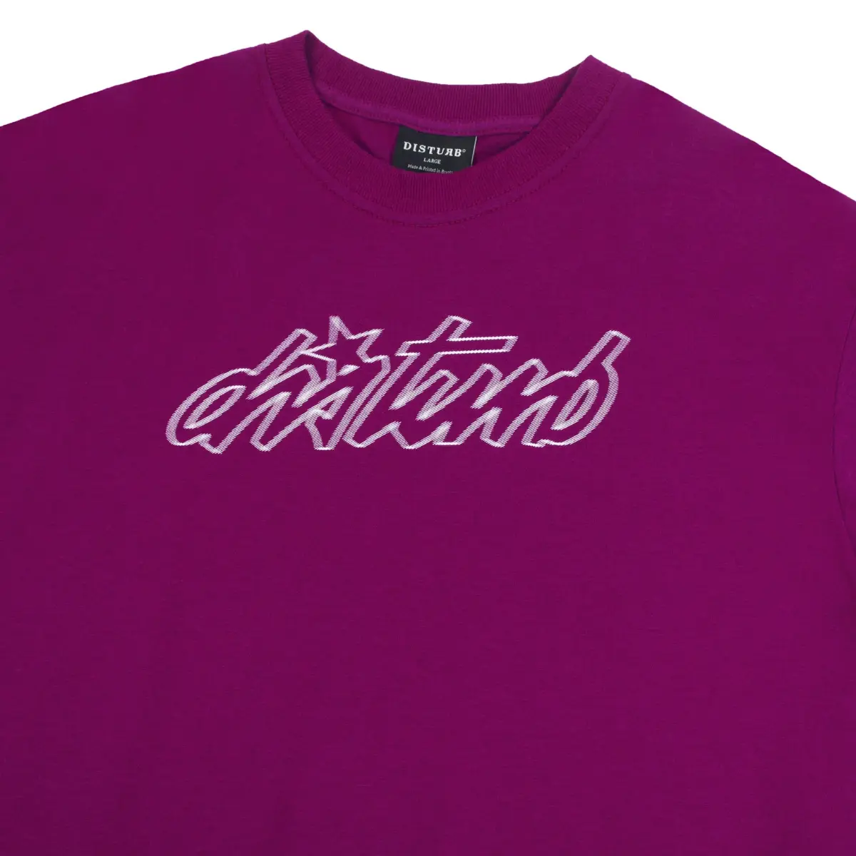 CAMISETA DISTURB CURSIVE